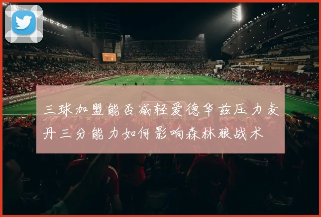 三球加盟能否减轻爱德华兹压力麦丹三分能力如何影响森林狼战术